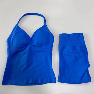 Top de Yoga sin Costuras con Espalda Cruzada, Tallas Grandes, Cuello en V Profundo, Color Sólido, Elástico en Cuatro Direcciones, Ecológico, de Secado Rápido, Ropa Deportiva - Product Image 4