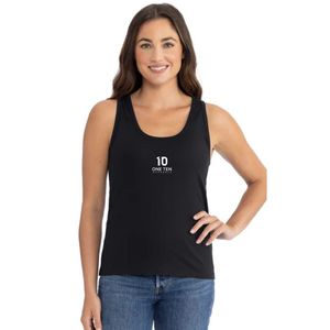 Camiseta sin mangas de algodón para mujer al por mayor, ligera, cuello redondo, informal, básica, con logo personalizado, fabricante de ropa - Product Image 1