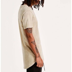 T-shirts décontractés d'été pour hommes, 100% coton, imprimés sur mesure, effet délavé, dernière mode - Product Image 2