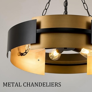 Wholesale Modern Iron & Crystal <b>Drum</b> Chandelier Matte Black Gold Pendant <b>Light</b> Luxury Hanging Lamp for Living Room - Product Image 2