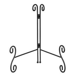 Household Vintage Handmade Iron <b>Plate</b> Holder Display Stand Multipurpose Photo Frame Bracket Table Stand Mobile Phone Dish Holder - Product Image 6