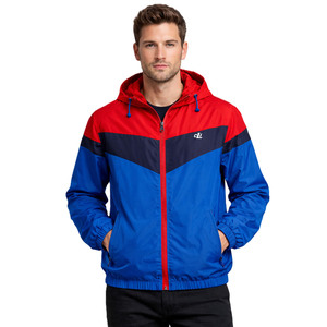 Factory Supply Men’s Nylon Shell <b>Jacket</b> Custom Branding <b>Lightweight</b> Rainwear Wind Resistant Wholesale Outdoor Street Fashion - Product Image 4