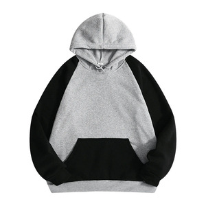 Custom Mens Red Black <b>Raglan</b> Hoodie Fleece Sweatshirt Long Sleeve Kangaroo Pocket Warm Winter Streetwear Pullover Sports <b>Tops</b> - Product Image 3