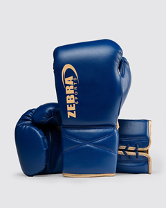 Gants de boxe Zebra Sports avec bandages pour les mains, en cuir PU jaune, fermeture Velcro, équipement d'entraînement respirant pour adultes - Product Image 2