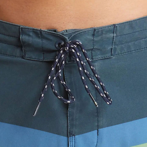 Shorts de bain pour hommes personnalisés, motif rayé, imperméables, couleur rouge, vêtements de plage respirants, mode personnalisée - Product Image 6