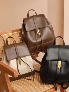 Mochila de cuero para mujer 2026, nuevo diseño, logotipo personalizado, bolso de moda, mochila de piel de vaca - Product Image 3
