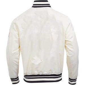 Chaqueta Bomber Deportiva Personalizada de Satén con Logotipo Frontal, Impermeable, para Invierno, para Hombre y Mujer, Estilo Béisbol - Product Image 2
