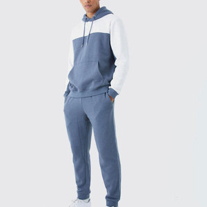 Custom Two-Tone Jogging Suit - <b>Fleece</b> Hoodie and Joggers Tracksuit Set - Sialkot Factory Direct Custom Apparel Manufacturer - Product Image 1