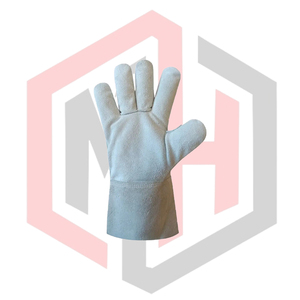 Guantes de Trabajo de Cuero Vacuno para Trabajadores de Almacén - Guantes de Seguridad Antiestáticos y Resistentes a Desgarros - Product Image 2