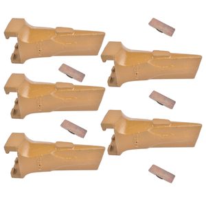 Set di 5 Denti Gialli V17SYL V17PN con Perni Flessibili per Escavatore e Terna - Product Image 5