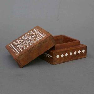 Wood Handcrafted Modern Design Eco-Friendly Jewelry <b>Storage</b> Box for Women Intricate Carved Organizer Case for Rings <b>Earrings</b> - Product Image 4