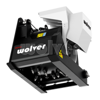 Fraiseuse routière Wolver pour excavatrice WE600, machine de fraisage hydraulique pour asphalte avec rotation à 360° °   Rotation