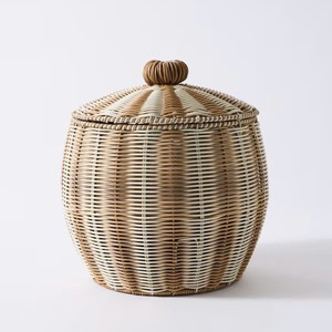 New Design Rattan Coquette <b>Basket</b> <b>Large</b> Handmade Woven Toy Organizer Kids Room Nursery Decoration - Product Image 1
