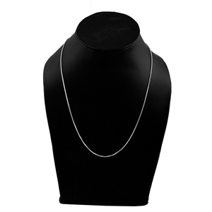 Chaîne en argent sterling 925 de 18 pouces avec rallonge, épaisseur 1,5 mm, fermoir mousqueton. - Product Image 2