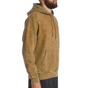 Sweats à capuche de qualité supérieure pour hommes, légers, séchage rapide, 100% coton, style streetwear, logo personnalisé, style pull-over - Product Image 2