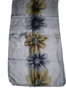 Pañuelo Largo de Seda con Estampado Floral para Mujer, Accesorio de Moda para Todas las Temporadas, 100% Seda, Impresión Digital, Agradable al Tacto - Product Image 3