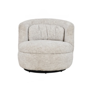 Sillón Giratorio Premium con Rotación de 360 Grados, Sillón de Diseño con Tela Texturizada, Silla Redonda Tipo Barril para Cuarto de Niños o Sala de Estar - Product Image 2