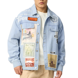 Vintage Style Custom Design <b>Denim</b> <b>Jacket</b> for <b>Men</b> Most Popular Product Lightweight <b>Men</b> <b>Denim</b> <b>Jacket</b> In Wholesale Rate - Product Image 1