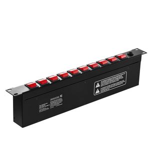Unità di Distribuzione Elettrica 1U per Montaggio a Rack, 10 Prese con Interruttore Indipendente, Protezione da Sovratensione e Sovraccarico per Server Standard 19'' Wi-Fi - Product Image 3