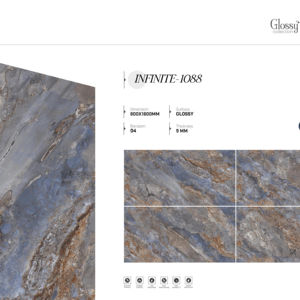 กระเบื้องพอร์ซเลนเกรดพรีเมียมผิวมันขนาดใหญ่พิเศษ 800x1600 1200x1800 750x1500 มม. สำหรับโครงการวิลล่า โรงแรม และเชิงพาณิชย์ - Product Image 1