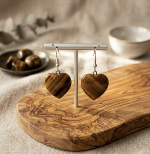 Pendientes de Aro con Ojo de Tigre Modernos para Mujer, Ideales para Bodas y Regalos - Product Image 2