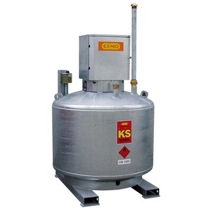 Sistema de tanque de combustible móvil tipo KS-Mobil 980l con armario de bomba con cerradura, sin bomba - Product Image 1