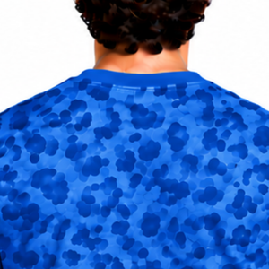 Royal Blue <b>Leopard</b> <b>Print</b> T <b>Shirt</b> Unisex Short Sleeve Crew Neck Fashion Printed Tee Custom Casual Sports Training Streetwear Top - Product Image 4