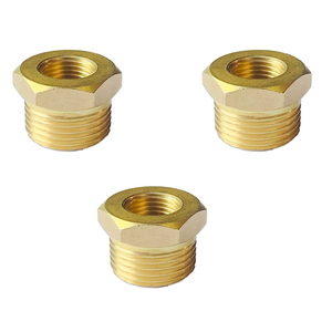Conector Hexagonal Reductor de Latón Resistente a la Corrosión, Accesorio de Tubería de Precisión para Uso Comercial e Industrial - Product Image 1