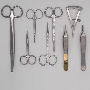 Ensemble d'instruments de chirurgie plastique professionnels en acier inoxydable, légers, de haute qualité, certifiés CE, pour usage hospitalier - Product Image 1