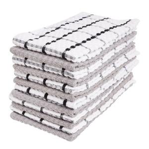Premium Striped Cotton Kitchen Towels Machine Wash <b>Terry</b> Dish Towels <b>Bulk</b> Super Absorbent Hanging Loop - Product Image 4