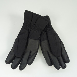 Guantes de esquí con dedos completos, blancos y negros, de poliéster, con cierre de gancho y bucle, unisex, para actividades al aire libre en invierno - Product Image 2
