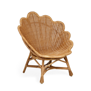 Nueva llegada: Silla de ratán tejida a mano con diseño de concha natural, ecológica y moderna, para resort, de fabricante vietnamita. - Product Image 1