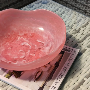 Bol à salade de luxe en résine fait main de qualité supérieure avec couleur personnalisée pour les fêtes, la maison, l'hôtel et la restauration - Product Image 1