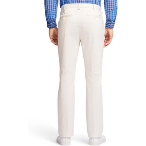 Pantalon chino en twill de coton blanc uni de haute qualité pour homme, coupe droite, respirant, durable, décontracté, vente en gros - Product Image 2