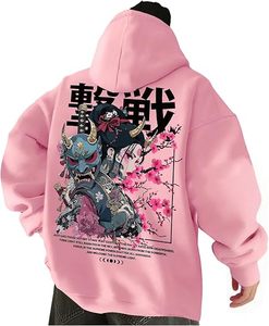 Sudadera con Capucha Rosa Unisex de Corte Regular, con Logotipo Estampado en la Parte Delantera, Bolsillo con Estampado Digital, Ropa Casual de Invierno, 100% Algodón - Product Image 5