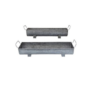 Luxury Iron Galvanized Rectangle Food Serving <b>Tray</b> <b>Silver</b> Finished Home And Hotels Usage Food & <b>Drinks</b> Serving <b>Trays</b> - Product Image 2