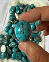 Lot de cabochons en turquoise mélangée AAA+++ – Pierres précieuses en turquoise naturelle en vrac, formes variées pour la fabrication de bijoux, vente en gros