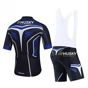 Jersey de Ciclismo Personalizado Azul de Manga Corta, Ecológico, 100% Poliéster, Unisex, Alta Elasticidad, Logotipo Frontal - Product Image 4