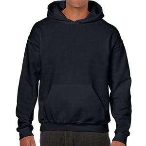 Men's Winter Hoodie Solid Color Kangaroo Pocket Elastic Drawstring Adjustment Casual Sporty Style <b>Zip</b> Closure 100% Digital - Product Image 3