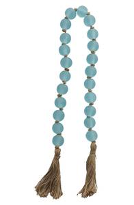 Guirnalda de Cuentas de Resina Natural con Borlas, Decoración Rústica Boho para el Hogar, Adorno para Bandeja de Niveles - Product Image 6