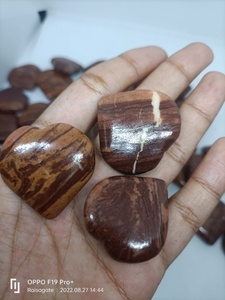 Mini Corazón de Jaspe Chocolate Natural, Piedra Preciosa Pulida, Cristal en Forma de Corazón, Pequeña Piedra Curativa, Venta al por Mayor - Product Image 4