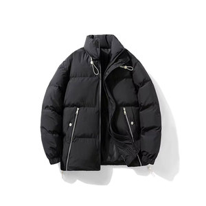 แจ็กเก็ตแบบขนเป็ดผ้ายีนส์วินเทจสำหรับผู้หญิงผู้ชายผ้าระบายอากาศคอตั้งมีให้เลือกทุกสีสำหรับหน้าหนาว - Product Image 3