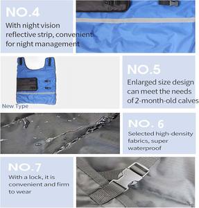 Chaqueta de Alta Calidad para Ganado, de Tela Oxford, con Protección para la Pantorrilla, Engrosada, Cortavientos, con Protección para el Cuello, Doble Hebilla, Talla Grande - Product Image 4