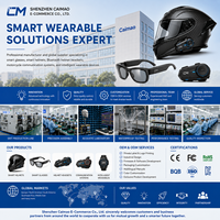 Caméra de moto avec enregistrement vidéo 4K, Bluetooth 6.0, assistant vocal, interphone pour casque, casque Bluetooth