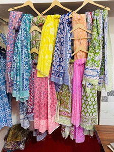 Pareo de Playa de Algodón con Estampado Artesanal Indio, Ecológico, Transpirable, Reversible, de Secado Rápido, Tela Suave de Voile, para Verano - Product Image 2