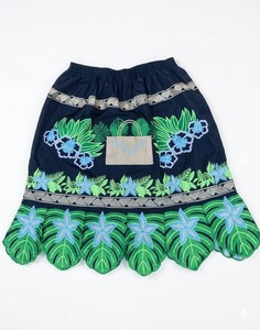 High Quality Polyester Hawaiian Print Women's <b>Skirts</b> New Style Embroidery Natural Breathable Soft Manufactured Pakistan - Product Image 1