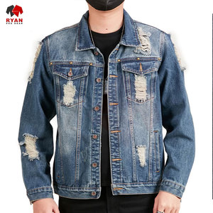 Jeans Casuales de Color Sólido de Alta Calidad para Hombre, Chaquetas de Mezclilla de Manga Larga, Talla Grande - Product Image 5