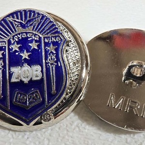 Zeta Phi Beta Custom Metal <b>Buttons</b> Greek Letter Style Sorority Inspired Design Durable Alloy Blazer <b>Buttons</b> Uniform Accessories - Product Image 1