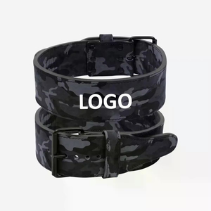 Private Label 10MM <b>Thick</b> Leather Weightlifting Belt Steel Buckle Breathable Non-Slip Adjustable Heavy Duty Support for Training - Product Image 1