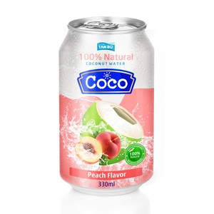 น้ำมะพร้าวแท้ 100% บรรจุกระป๋องอะลูมิเนียม (250 มล./330 มล./500 มล.) - รับผลิตแบบ OEM โดย ตันโด เบเวียร์ ฮานอย เวียดนาม - Product Image 4